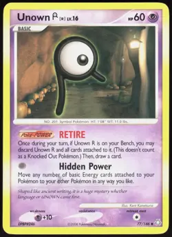 Legends Awakened Unown [R] 77/146 Uncommon Pokemon LP - Image 1
