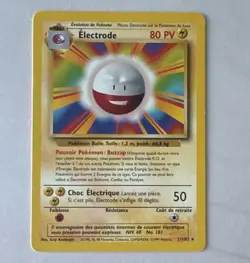 WOTC Electrode 21/102 Base Set Rare 1999 French 80 HP 1st Edition - Image 1