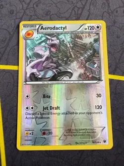 Aerodactyl 76/124 Rare RH XY10 Fates Collide Pokemon Card Near Mint - Image 1