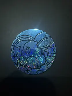 Eevee Jumbo Coin Light Blue Prismatic Evolutions - Pokemon Cards TGC - Image 1