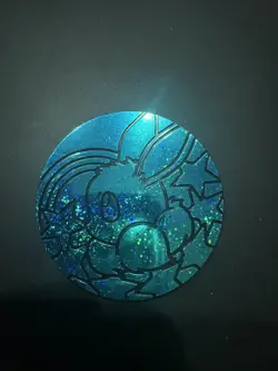 Eevee Jumbo Coin Aqua Blue Prismatic Evolutions - Pokemon Cards TGC - Image 1