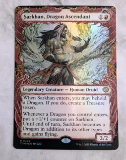 Sarkhan Dragon Ascendant (FOIL Showcase) | MTG TDM Tarkir Dragonstorm Rare | NM - Image 1