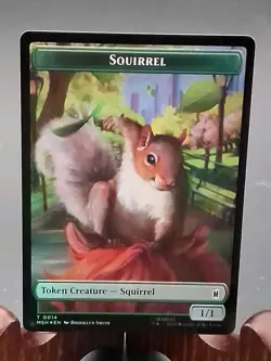 Galactus Squirrel Double-Sided Token Marvel Super Heroes MTG Foil Near Mint - Image 2