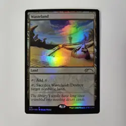 NM Foil Wasteland Secret Lair Drop Mark Poole MTG Magic Destroy Land SLD - Image 1