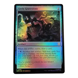 Eerie Gravestone #163 Regular Foil Common MTG 2025 Marvel's Spider-Man (SPM) - Image 1