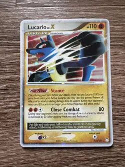 Lucario LV.X 122/123 Holo LV.X Rare Mysterious Treasures Pokemon Near Mint - Image 1