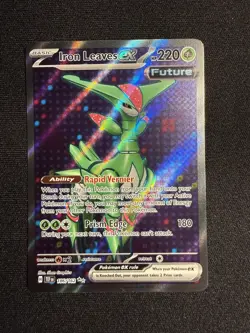 Iron Leaves ex 186/162 Ultra Rare Temporal Forces Pokemon Near Mint - Image 1