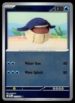 Wailmer 015/084 Common Pitch Black Pokemon Reverse Holo Near Mint - Image 1
