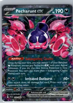 Pecharunt ex 039/064 Double Rare Shrouded Fable Pokemon Holo Near Mint - Image 1