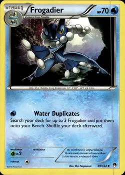 Pokemon TCG Card Frogadier Water XY - BREAKpoint BKP 39/122 2016 - Image 1