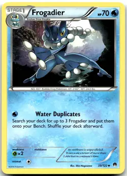 Pokemon Frogadier BREAKpoint BKP #39/122 Uncommon LP BUY 2, 1 FREE! - Image 1