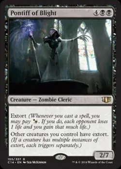 Pontiff of Blight - Medium Play MTG Commander 2014 Edition - Image 1
