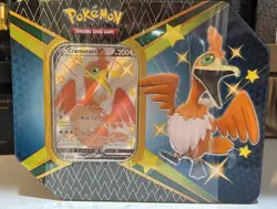 Pokemon TCG TIN Shining Fates Cramorant V Tin FACTORY SEALED - 6 Booster Packs - Image 2