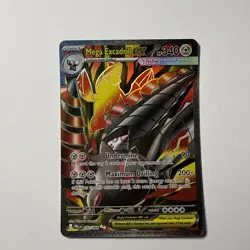 Mega Excadrill ex 103/084 Holo Ultra Rare Pokemon ME05: Pitch Black NM - Image 1