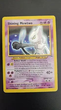 Nintendo Shining Mewtwo Neo Destiny Holo Secret Rare 109/105 2000 Eng 70HP - Image 1