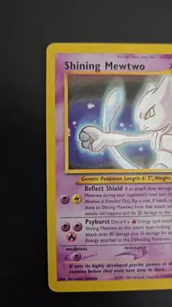 Nintendo Shining Mewtwo Neo Destiny Holo Secret Rare 109/105 2000 Eng 70HP - Image 2