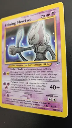 Nintendo Shining Mewtwo Neo Destiny Holo Secret Rare 109/105 2000 Eng 70HP - Image 3
