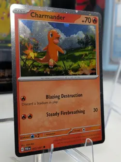 Charmander • 007/091 • Cosmos Holo • Pokemon • Paldean Fates Promo - Image 2