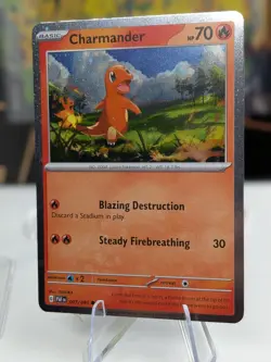 Charmander • 007/091 • Cosmos Holo • Pokemon • Paldean Fates Promo - Image 3