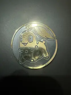 Pokemon TCG Chikorita Gold Coin Chaos Rising - Image 1