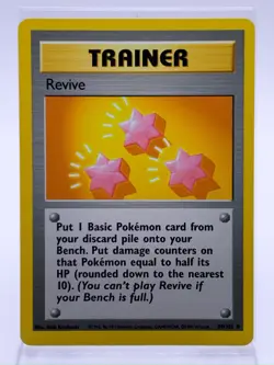 Revive 89/102 Trainer - Base Set Unlimited Pokemon Uncommon - NP - Image 1