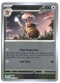WATCHOG 071/086 Common Chaos Rising Reverse Holo NM - Image 2
