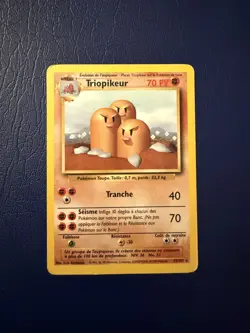 Pokemon Base Set (French) - Triopikeur (Dugtrio) - 19/102 - Rare - Image 1