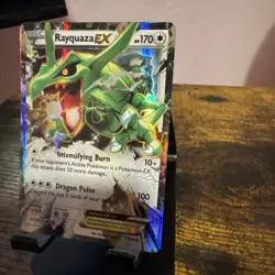 Pokemon Rayquaza EX Holo Ultra Rare 75/108 Roaring Skies EN 170 LP - Image 3