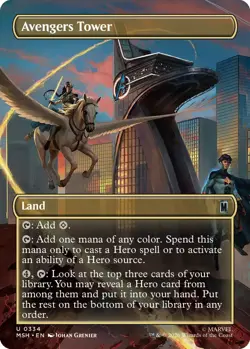 MTG - Avengers Tower - Marvels Super Heroes - NM Uncommon Borderless Land - 0334 - Image 1