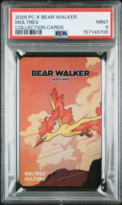 PSA 9 Pokemon Center Moltres Bear Walker Limited Edition Promo Card - Image 1