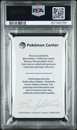 PSA 9 Pokemon Center Moltres Bear Walker Limited Edition Promo Card - Image 2
