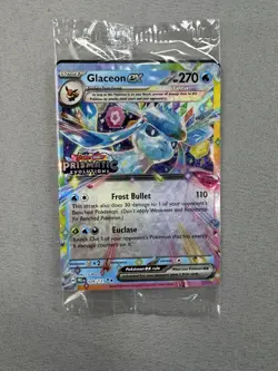 Pokemon TCG Glaceon EX 026/131 STAMPED PROMO Card Prismatic Evolutions MINT - Image 1