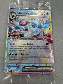 Pokemon TCG Glaceon EX 026/131 STAMPED PROMO Card Prismatic Evolutions MINT - Image 2