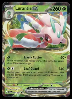 Pokemon Cards Lurantis ex 004/084 Holo Pitch Black Double Rare NM *2 - Image 1