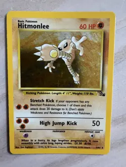Hitmonlee Fossil Holo Pokemon Card 7/62 1999 Rare NM Condition WOTC Vintage - Image 1