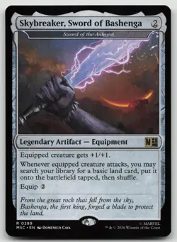 Skybreaker Sword of Bashenga Sword of the Animist 289 Commander Marvel Super - Image 1