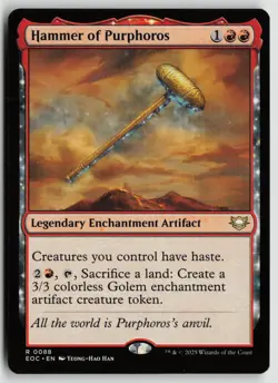 Hammer of Purphoros LP 88 Commander: Edge of Eternities MTG - Image 1