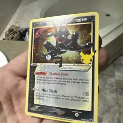 Pokemon Sword and Shield Greninja Gold Star SWSH144 LP Promo - Image 2