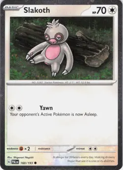 Slakoth Paldea Evolved 160/193 Cosmos Holo Pokemon TCG NM - Image 1