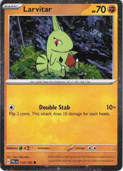 Larvitar Paldea Evolved 110/193 Cosmos Holo Pokemon TCG NM - Image 1