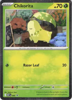 Chikorita Mega Evolution Promos 069 Cosmos Holo Pokemon TCG NM - Image 1