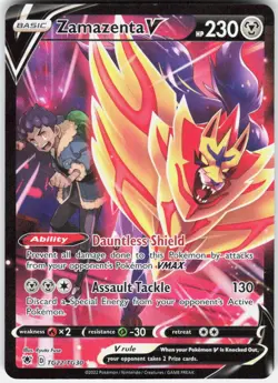 Zamazenta V TG22/TG30 Holo V Rare Astral Radiance Trainer Gallery Pokemon - Image 1