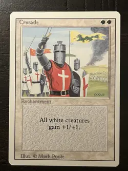 MTG Revised Edition Crusade - Banned - MP- Vintage - Image 1