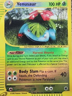Venusaur 30/165 Expedition Reverse Holo Pokemon 2002 e-Reader WOTC(Read Desc) - Image 2