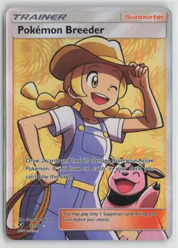 Pokemon Breeder (Full Art) Ultra Rare Shining Legends 73/73 NM - Image 1