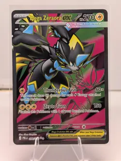 Pokemon TCG Mega Zeraora EX Ultra Rare Full Art Holo Pitch Black 098/084 - Image 1