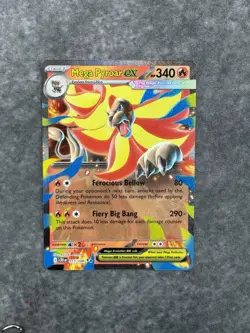 Mega Pyroar ex 015/086 Double Rare Pokemon Chaos Rising ME04 MINT MT M - Image 1