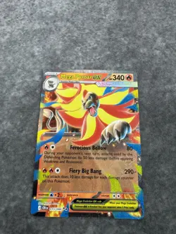 Mega Pyroar ex 015/086 Double Rare Pokemon Chaos Rising ME04 MINT MT M - Image 2