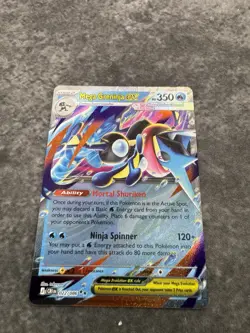 Mega Greninja ex 022/086 Double Rare ME04: Chaos Rising Pokemon MINT MT - Image 2