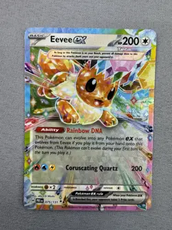Eevee ex 075/131 Prismatic Evolutions Double Rare Holo Pokemon TCG MINT MT - Image 2